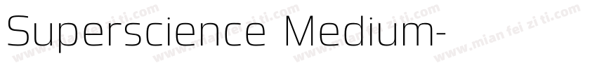 Superscience Medium字体转换